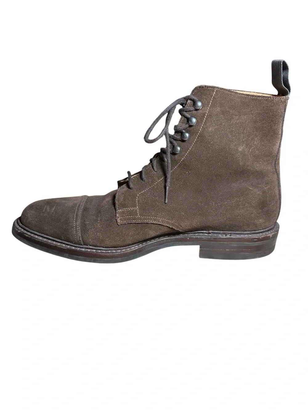 Crockett And Jones For Brooks Brothers Brown Suede Boot Size 8.5D US Made In UK